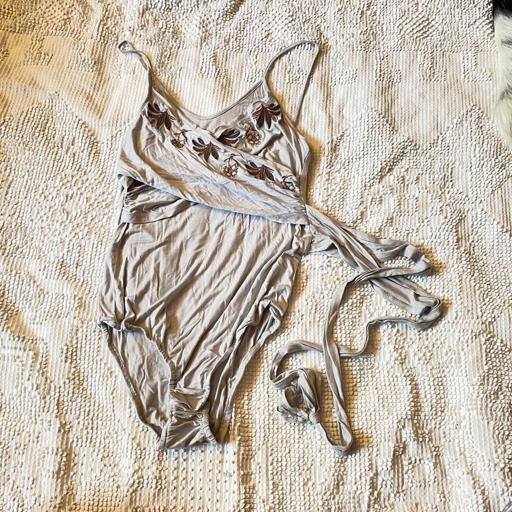 Gorgeous embroidered bodysuit